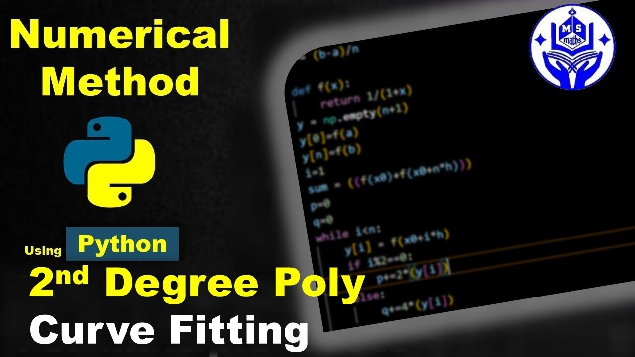 Python code of Parabola Fitting | 2nd Degree Polynomial| Curve Fitting ...
