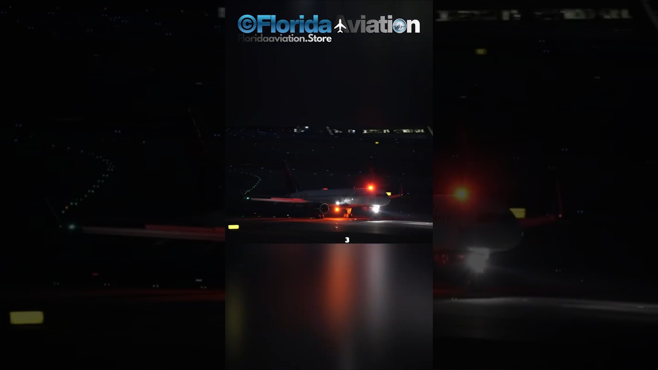 Boeing 757 Rocket Plane Night Landing at Atlanta ATL Airport | Plane Spotting