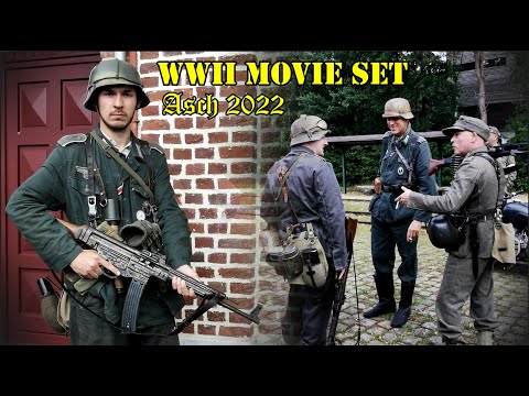 German WWII Reenactment / Being Actors in a World War 2 Movie Set - As / Asch Belgium [PART1]