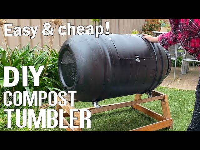 Cheap DIY Compost Tumbler