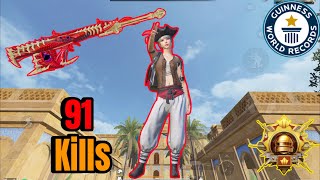 Wow!!🥴 91 Kills!!🤤🔥 My Best GamePlay With Pirate Set😈 | PUBG MOBILE |