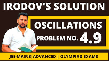Irodov Solution 4.9 | OSCILLATIONS | Important Questions Irodov  | Jee Mains | Advanced | Neet