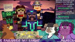Minecraft Story Mode FAILING QTEs w/ Linus!  |  PINNA PARK VOD