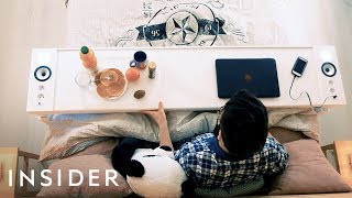 Table Lets You Work And Eat In Bed