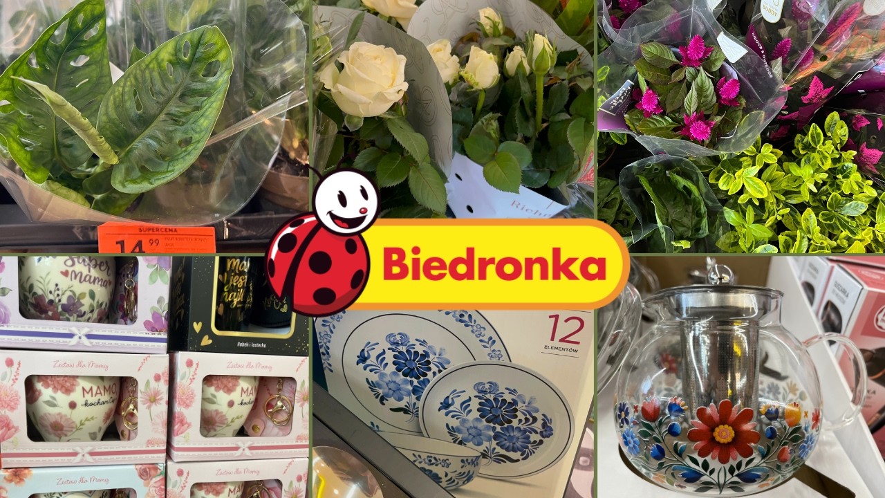 Przegld rolin w BiedronceMonstera Monkey Mask/Kubeczki na Dzie  MatkiNarzuty z falbankami
