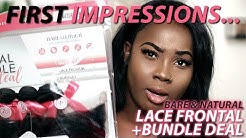 Sensationnel Lace Frontal Bundle Deal | Sensationnel Bare and Natural First Impressions Hair Review