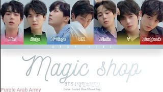 BTS - Magic Shop Lyircs Color [ Arabic Sub ] - مترجمة للعربية