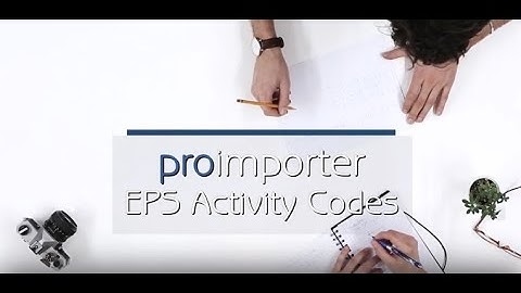 proimporter - EPS Activity Codes