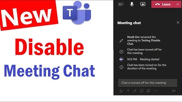 How To Disable Chat in Microsoft Teams Meeting | Disable Chat Temporarily During Meetings