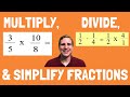 Multiplying Fractions, Dividing Fractions, Reducing Fractions