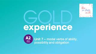 J3 - Unit 7 - Modal verbs of ability, possibility and obligation