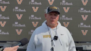 Vanderbilt football offensive coordinator Tim Beck, April 2, 2026