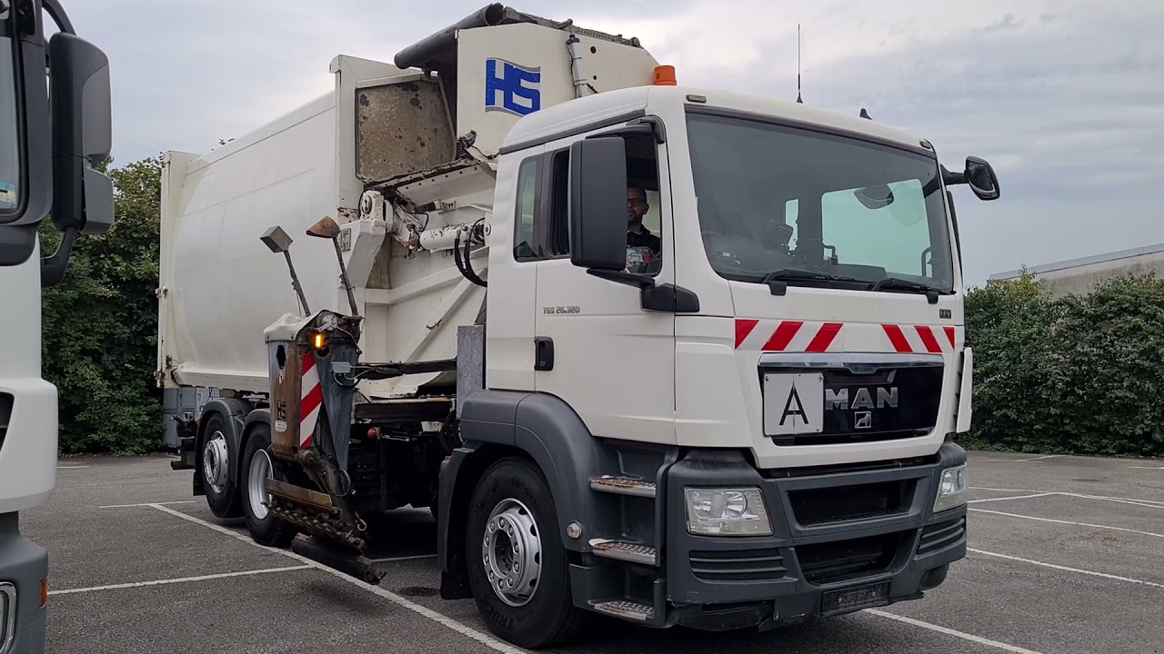 MAN TGS 26.320 6x2 Seitenlader / Müllwagen / EZ 2013