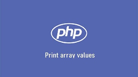 print php array values