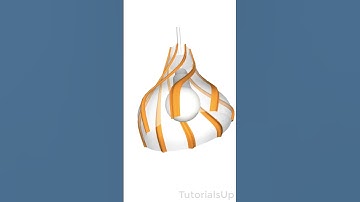 Modeling a Ceiling Lamp in SketchUp #shorts