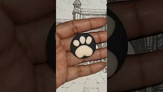 🐾 Clay Art | Cute Paw Design 🖤✨