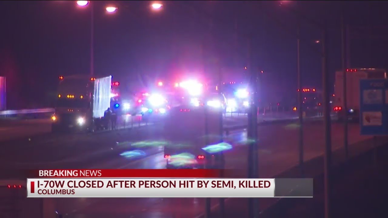 Pedestrian killed along I-70 in east Columbus - YouTube