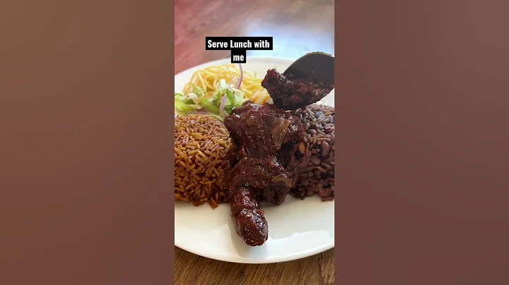 Lunch is served,Ghanaian Waakye and  Jollof rice. #shortfeed #giveityourbestshort #shorts #easy