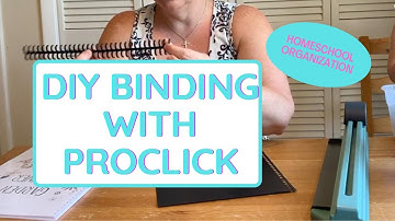 DIY - How to Bind Homeschool Materials with Proclick