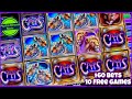 HUGE JACKPOT/ CATS SLOT HIGH LIMIT/ $60 BETS/ 10 FREE GAMES/ CATS SLOT JACKPOT/ MUCHO DINERO SLOTS