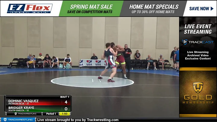 182 Dominic Vasquez Michigan Blue vs Bridger Kraye...