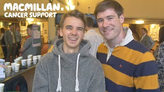 Joe Sugg & David Hunter talk baking and fundraising at the WAITRESS #MacmillanCoffeeMorning