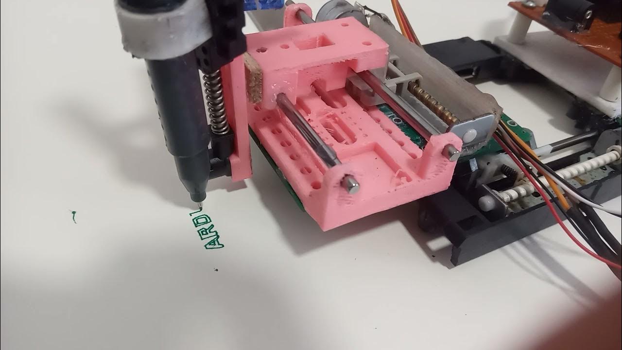 Arduino Mini CNC plotter - DVD units - YouTube