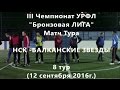 ((УРФЛ Чемпионат Бронзовой Лиги 8 тур НСК - Балканские звезды (Матч Тура) 12 авг. 2016г.))