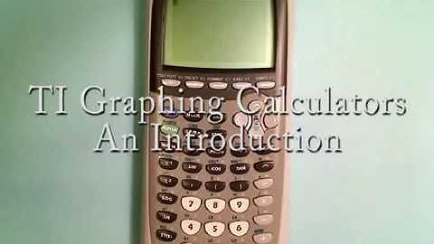 TI Graphing Calculators An Introduction