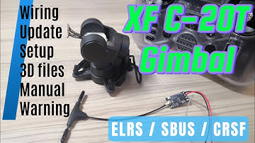 FPV Camera Gimbal for DJI O4/O4Pro: XF C-20T controlled by ELRS/SBUS/CRSF