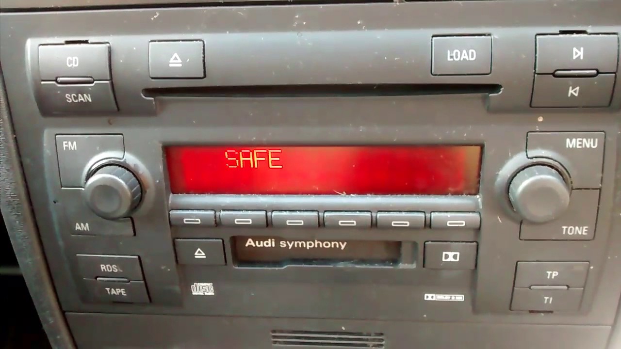 Audi stereo Safe mode - symphony - YouTube