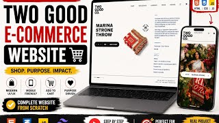I Built the TWO GOOD E-Commerce Website Clone | Awarded website | Full Project Walkthrough 🚀