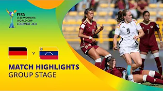 Germany v Venezuela | FIFA U-20 Women's World Cup Colombia 2024 | Match Highlights thumbnail