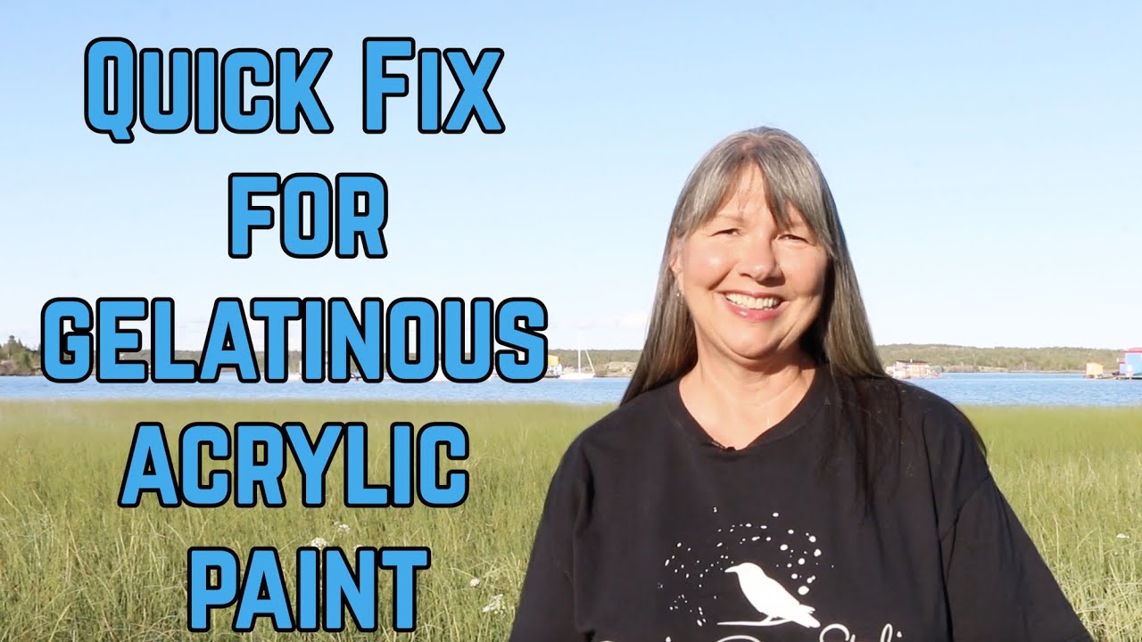 REVIVING THICKENED ACRYLIC PAINT YouTube