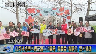 白河林初埤木棉花道3\/15開幕 黃偉哲:看蘭花 遊木棉道