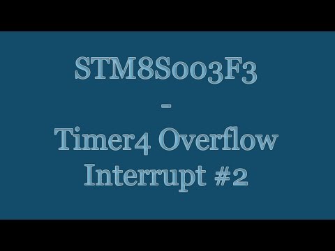 STM8S003F3 8-Bit Microcontroller Tutorial - Timer Overflow Interrupt Setup Timer4 IAR LED Flash #2
