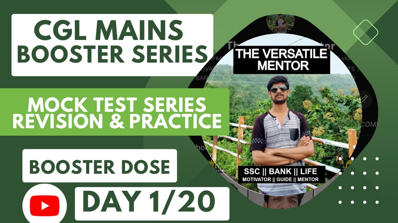 Day 1/25 Marks BOOSTER Series for SSC CGL Mains 2023 || Last 25 Days # ...