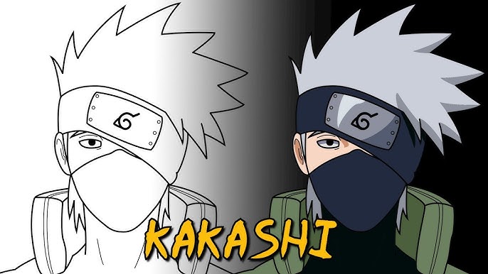 Como Desenhar o KAKASHI, NARUTO, FÁCIL