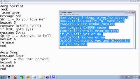 Pokemon Scripting Forte Tutorials 2 Yes/No Script