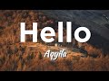 Aqyila - Hello (Lyrics) | falling in love with who I am #lyrics #aqyilahello