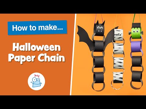 Construction paper, paper chain free directions, Make Paper Chain