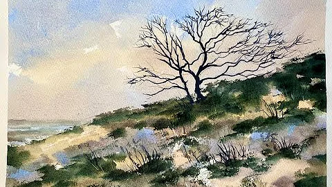 Paint A Beautiful Beginners Watercolour Moorland S...