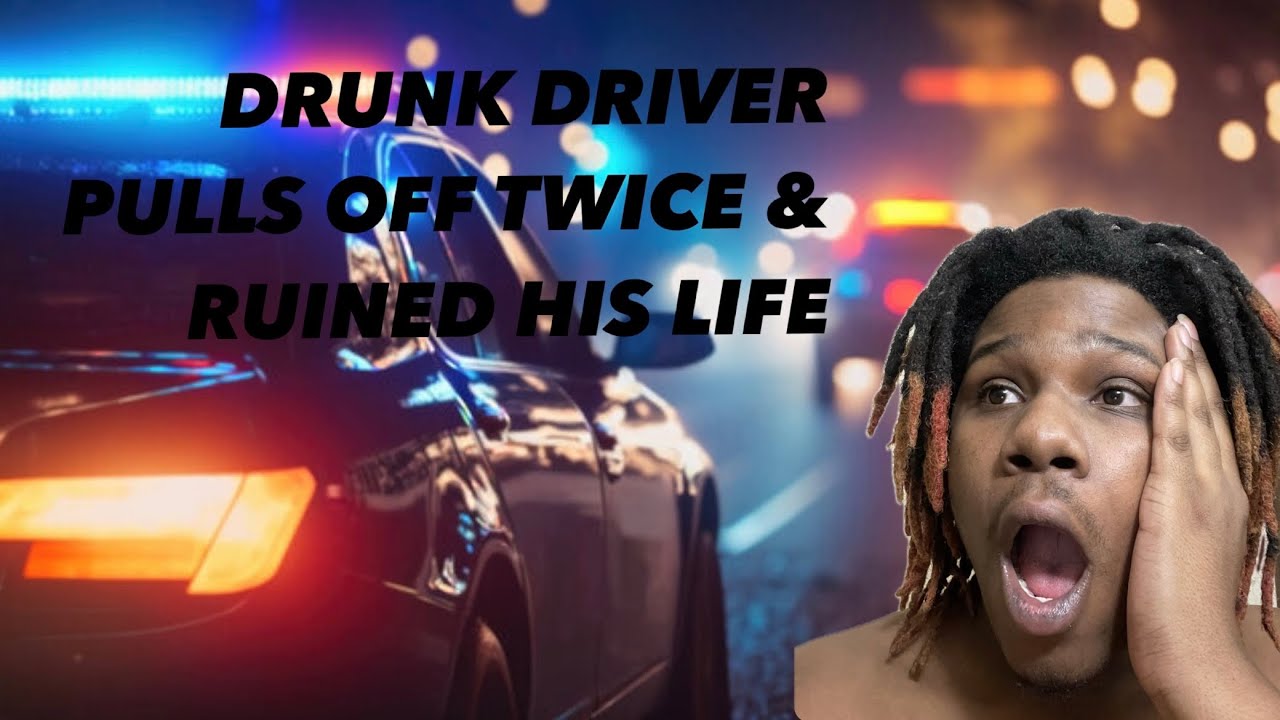 Drunk driver pulls off on police TWICE... - YouTube