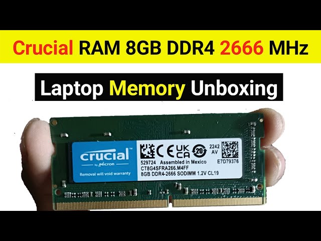 Crucial RAM 16GB DDR4 3200 MHz Laptop Memory unboxing/review 