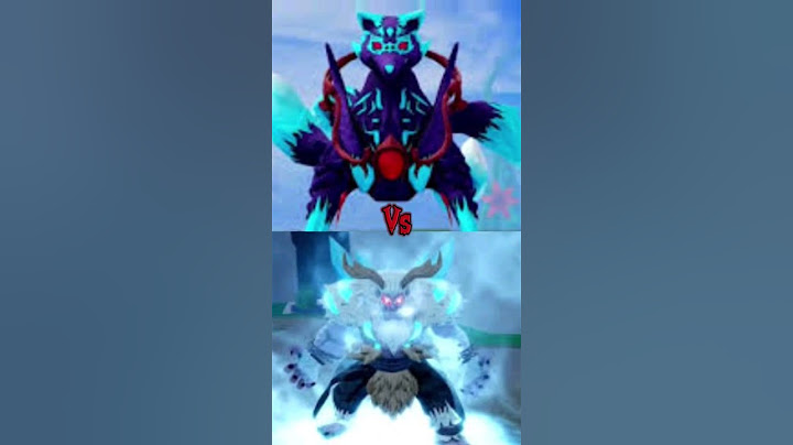 Yeti Fruit Vs Kitsune Fruit In Roblox BLOX Fruits 🔵🦊❄️ #bloxfruits