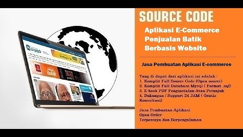 Aplikasi E Commerce Penjualan Batik Berbasis Website