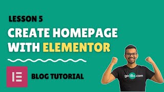 Details Create homepage with Elementor for free 2021 - Part 1 | WordPress Blog Tutorial - Lesson 5 Update
