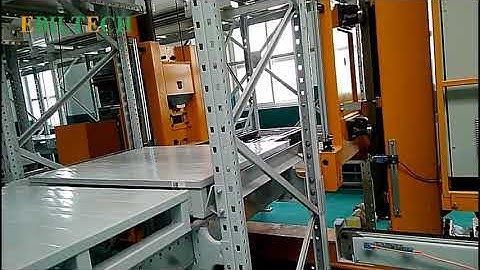 EBILTECH Radio Shuttle with Stacker Crane ,AS/RS System Inbound and outbound demonstration