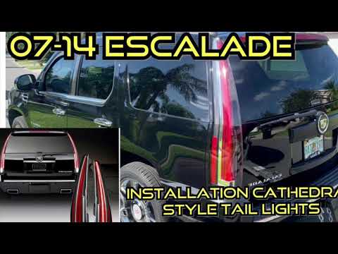 07-14 Cadillac Escalade cathedral style taillight conversion