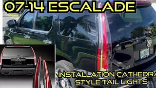07-14 Cadillac Escalade cathedral style taillight conversion